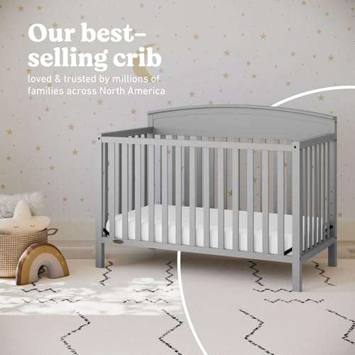 Graco Benton 5-in-1 Convertible Crib - Pebble Gray