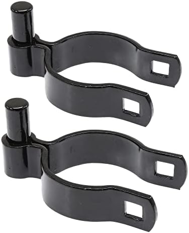 2 12 x 58 Black Male Gate Frame Hinges - Pack of 2