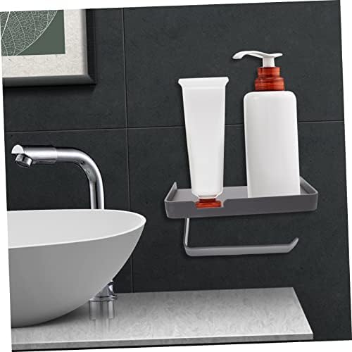 Stainless Steel Wall Mounted Toilet Paper Holder with Shelf 1