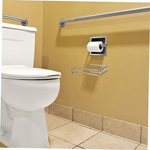 Balacoo Bathroom Paper Rack Carbon Steel Towel Holder Easy Install Modern Style