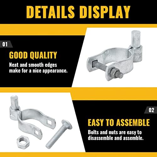 VIVIDA 1-58 Gate Post Hinge 3 PCS Galvanized