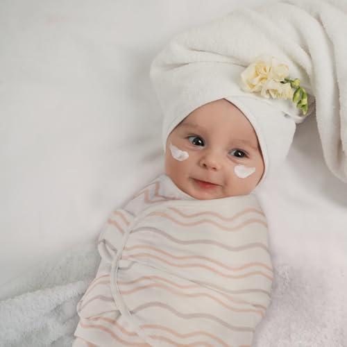 GLLQUEN BABY Swaddles 3 Pack - Soft Breathable for Newborns