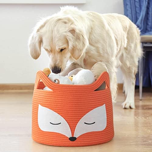 HiChen Fox Decor Basket - 157L x 118H Orange