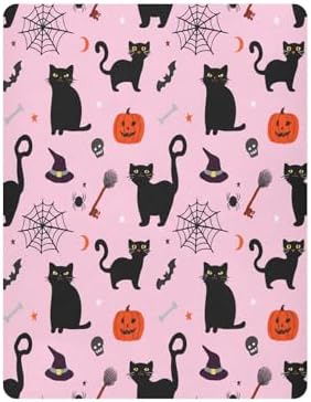 FUGIDOG Halloween Crib Sheets Soft Breathable Baby Bedding