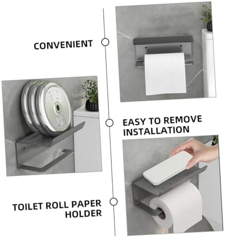 PRETYZOOM Toilet Paper Holder with Shelf