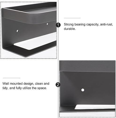 Wall Mounted Toilet Tissue Holder with Shelf
