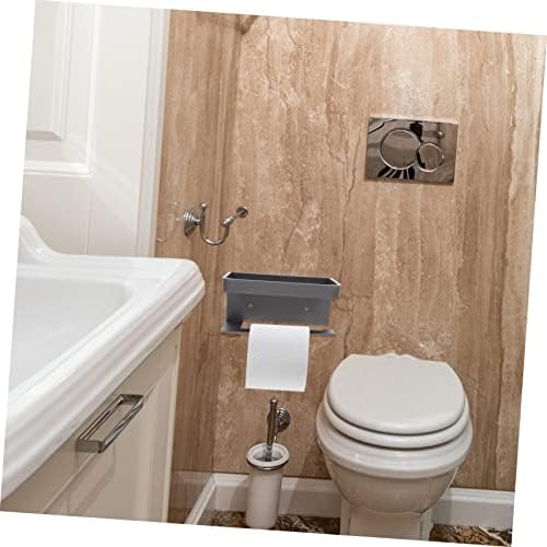 Mipcase Toilet Paper Holder with Shelf Wall Mount