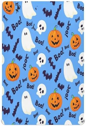 FUGIDOG Halloween Boo Crib Sheets Set
