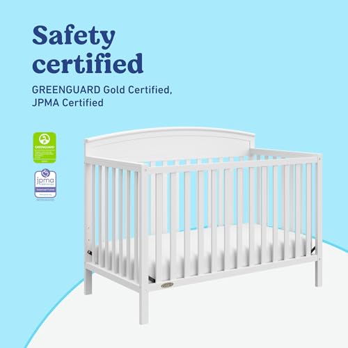 Graco Benton 5-in-1 Convertible Crib - White 1
