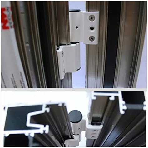 UDKHALSJ Glass Door Hinge - Black Left 1 Piece Stainless Steel