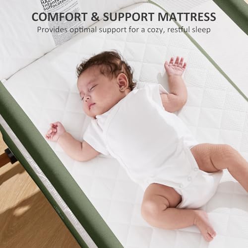 LovliTod Baby 3 in 1 Bassinet with 6-Height Adjustability