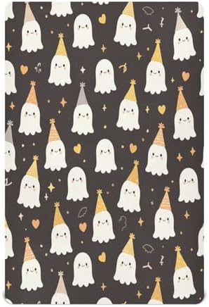 FUGIDOG Halloween Boo Crib Sheet Soft Breathable