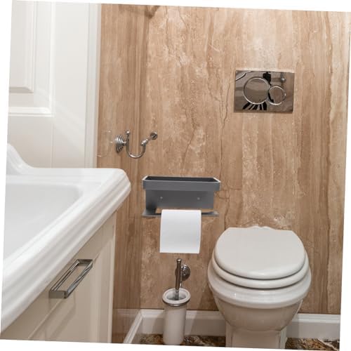 Bathroom Essential Wall Mounted Toilet Paper Holder with Shelf