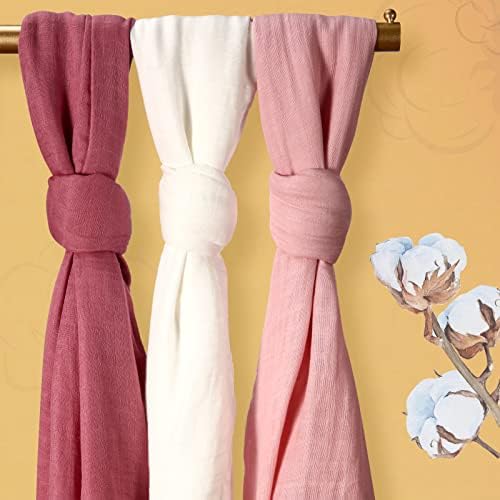 VIVANA Soft Cotton Swaddle Blanket 47x47 inches