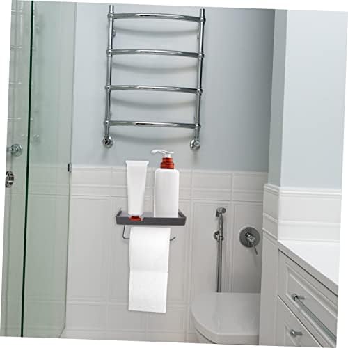 CONGARTENO Wall Mounted Toilet Paper Holder with Storage Shelf