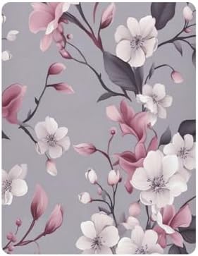 Violet Flower Crib Sheets for Boys Girls Breathable Pack and Play Set