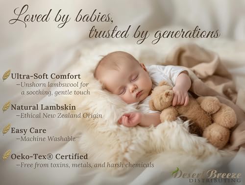 Real New Zealand Lambskin Baby Rug - 2x3 Feet