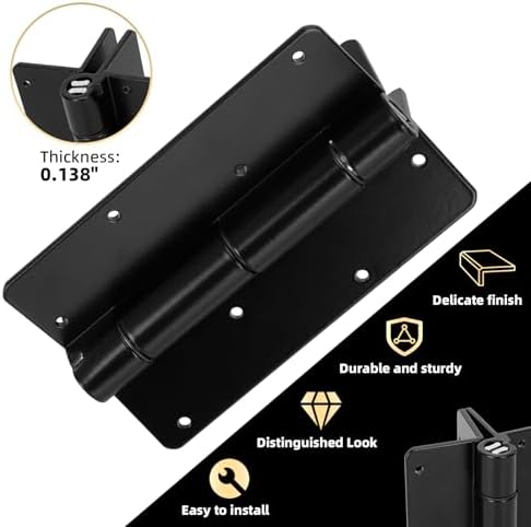 Casmer 5 34 Self Closing Gate Hinges 4Pack
