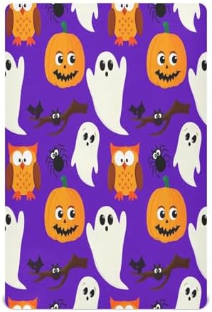 FUGIDOG Halloween Boo Crib Sheets Soft Breathable 1