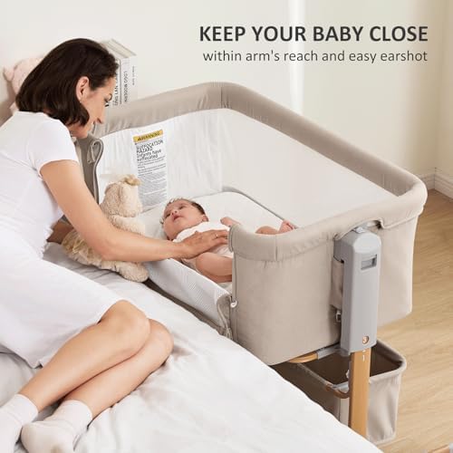 LovliTod 3-in-1 Adjustable Bassinet with Mattress