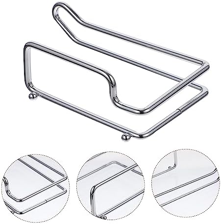 POPETPOP Carbon Steel Toilet Paper Holder Bathroom Mount