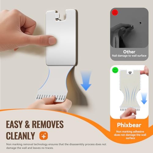 PHIXBEAR 4 Pack Extra Large Picture Frame Hangers