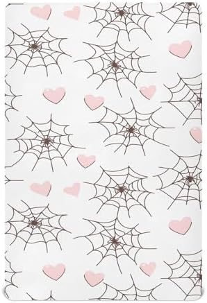 Wassud Spider Crib Sheets Breathable Pack and Play Sheets