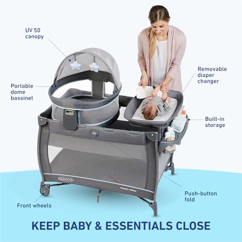 Graco Pack n Play Dome LX Playard with Bassinet 1