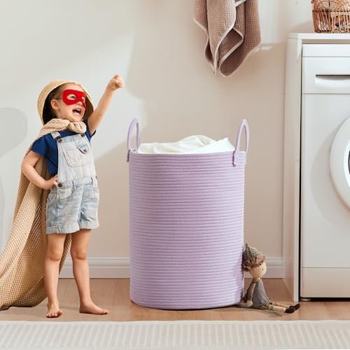 MOJOSCEND Purple Cotton Rope Baby Hamper