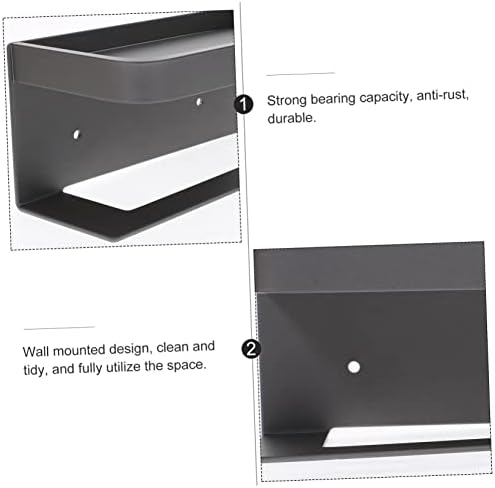 STOBOK Toilet Tissue Holder Dispenser with Shelf 1