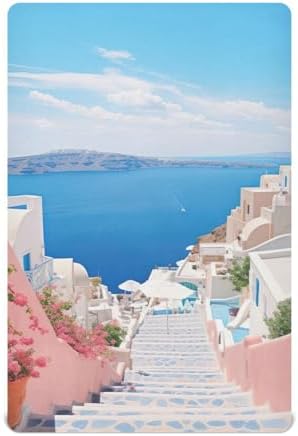 Stairs to The Sea Crib Sheets for Boys Girls