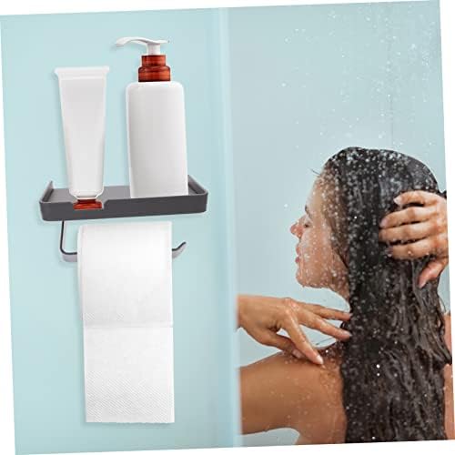 Cabilock Wall Mounted Toilet Paper Holder with Storage Shelf 1