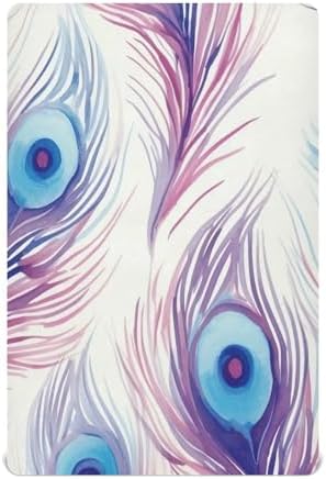 Wassud Violet Feather Crib Sheets Set