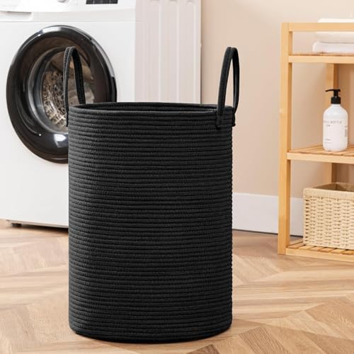 Joybest 72L Woven Laundry Basket - Black