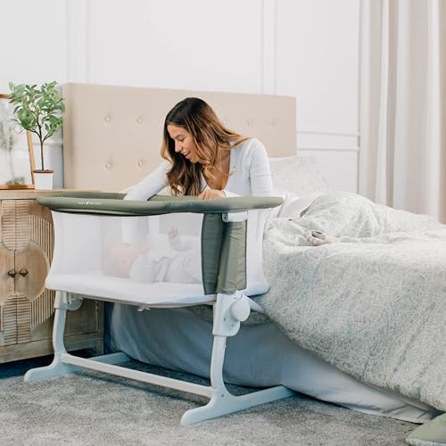 Baby Delight Beside Me Dreamer Bassinet - Organic Cotton 6-Position Height Adjustment