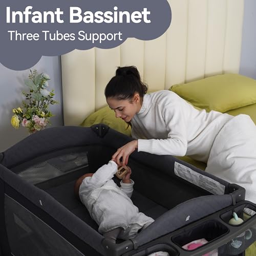 Pamo Babe Portable Playard Foldable Playpen for Baby and Toddler