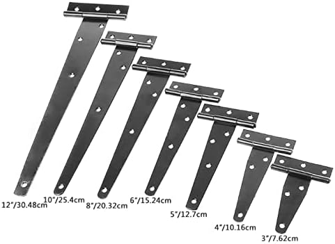 LCARY 1pc Black T-Shape Triangle Gate Hinge