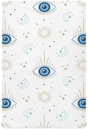 Magic Evil Eye Crib Sheets Pack N Play Set