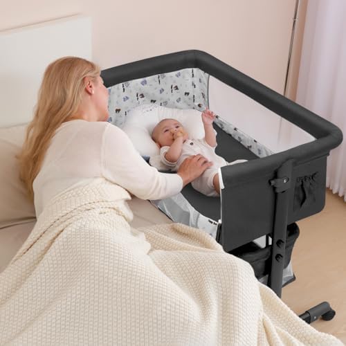 YADAQE Baby Bassinet Bedside Sleeper Portable Crib