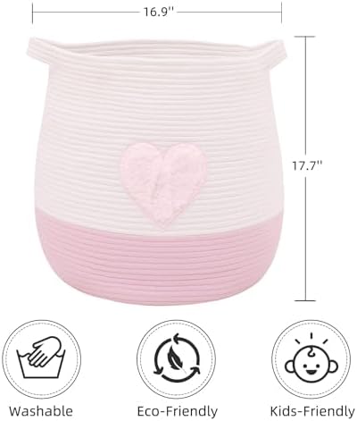 Cotton Rope Basket for Kids Room Storage 177x169