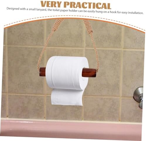 Unomor Rustic Rope Toilet Paper Holder Wall Mount