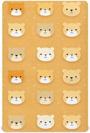 Wassud Cute Bear Crib Sheets for Boys Girls