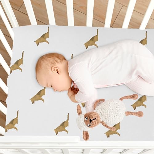 KICPOAY Fitted Crib Sheets with Elastic Band for Baby Toddler