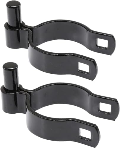 Ozark Fence Chain Link Gate Post Hinge - 2-38 Black Steel