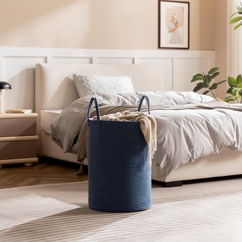 Joybest 72L Woven Laundry Basket in Blue