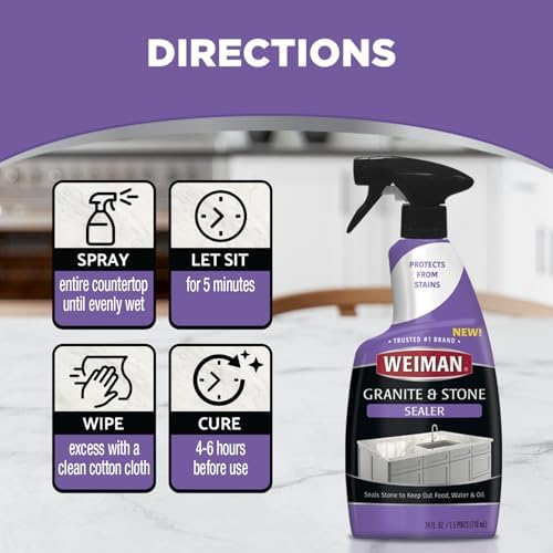 Weiman Granite Stone Sealer Spray 24 oz