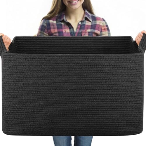 OIASKET 95L Woven Storage Basket for Living Room and Nursery