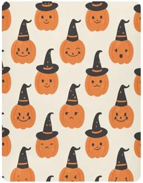 FUGIDOG Halloween Pumpkin Crib Sheets Soft Breathable 1