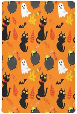 FUGIDOG Halloween Boo Crib Sheet for Baby 1