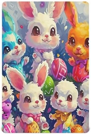 Wassud Bunnys Gathering Crib Sheets Set for Boys Girls